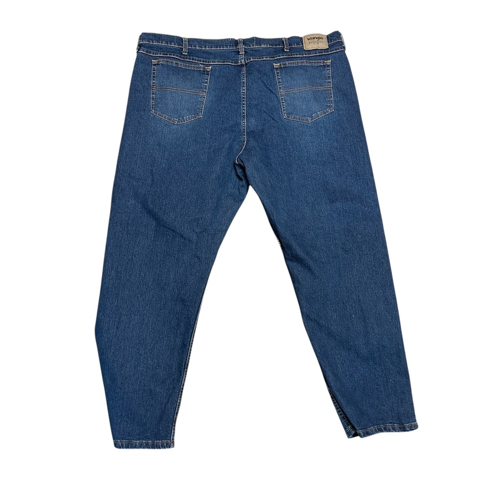 Wrangler Authentics Mens 48x32 Blue Classic Fit‎ Straight Leg Denim Jeans - Picture 5 of 7
